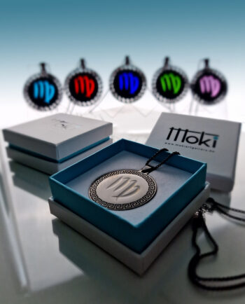 Jungfrau Sternzeichen Halskette mit Box